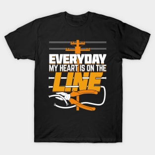 Lineworker Lineman's Wife Girlfriend Gift T-Shirt